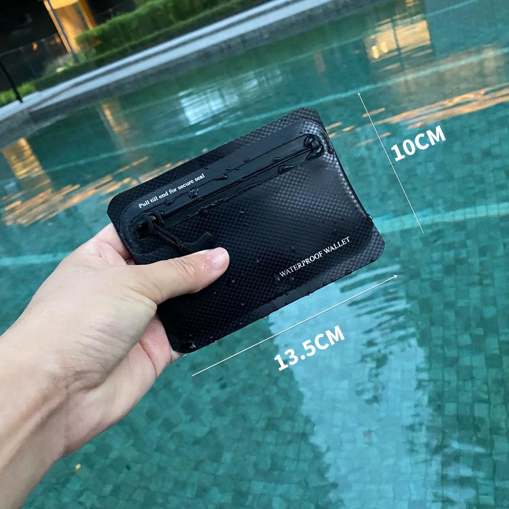 IPX8 Diving Level Professional Waterproof Card Holder High Strength Airtight Zipper Card Key Earphone Coin Purse Small Bag