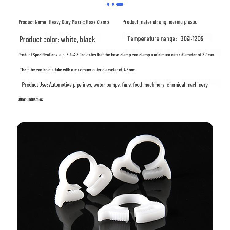 Plastic Pipe and Hose Clamp Clip