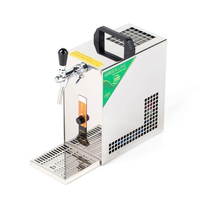 Tireuse à bière Lindr PYGMY 25K 35 L/h POMpe membrane refroidisseur sec inox Green Line sans tête de tirage
