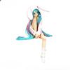15CM Anime HATSUNE MIKU Figure Noodle Stopper Figure Rabbit Ear Pajamas Model Toy Doll Aciton Figure Collection Gift PVC