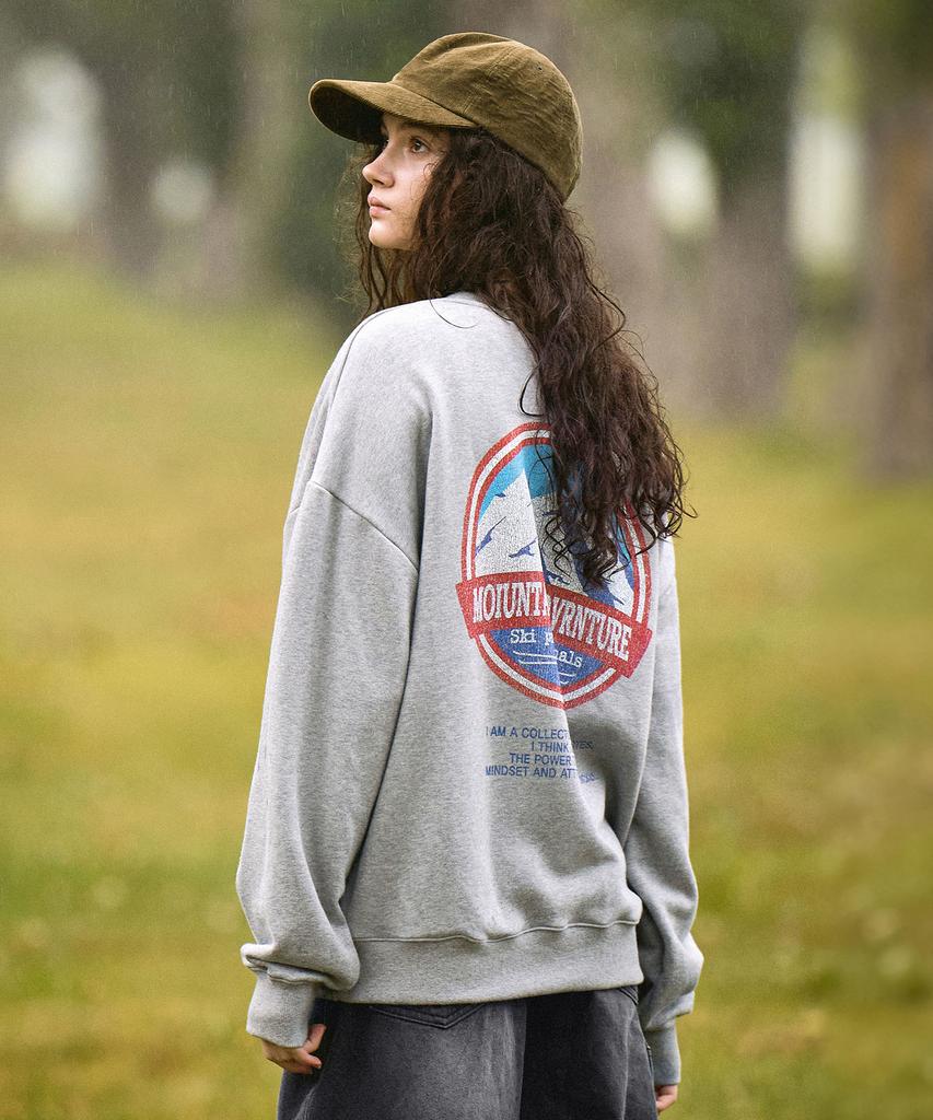 Peullukeu Snow Mountain Adventure Sweatshirt Gray Fmt3079