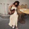 Womens Cotton Spaghetti Strap Maxi Dress High Waist A-Line 2026 Casual Beach Party Outfit