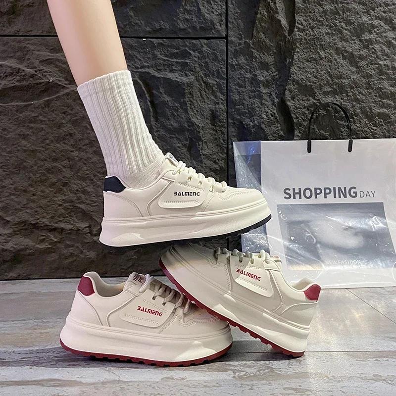 Casual Woman Shoe Round Toe Female Platform Autumn Dress 2025 New Breathable Small Winter  Flat Shoes Women Sneakers Women