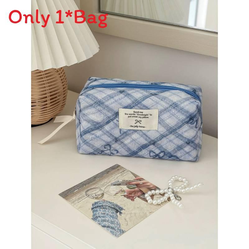 Minimalist Butterfly Knot Makeup Bag With Large Capacity Travel Organizer For Women And Men