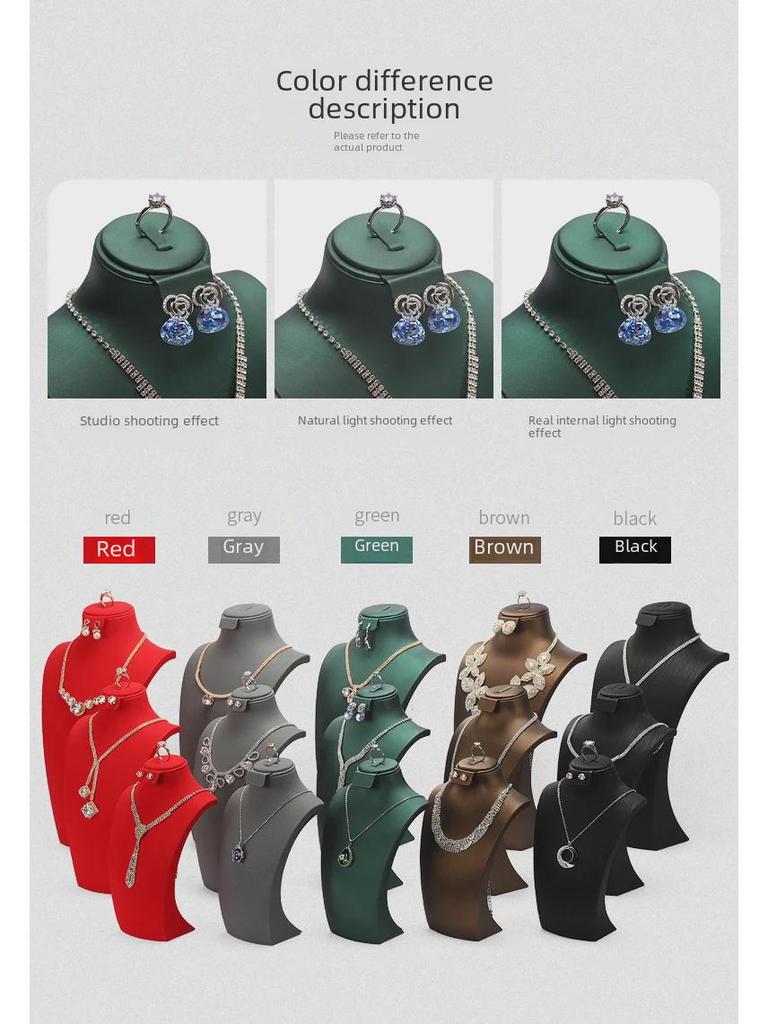 Jewelry Store Window Display: Necklace & Earring Stand Set