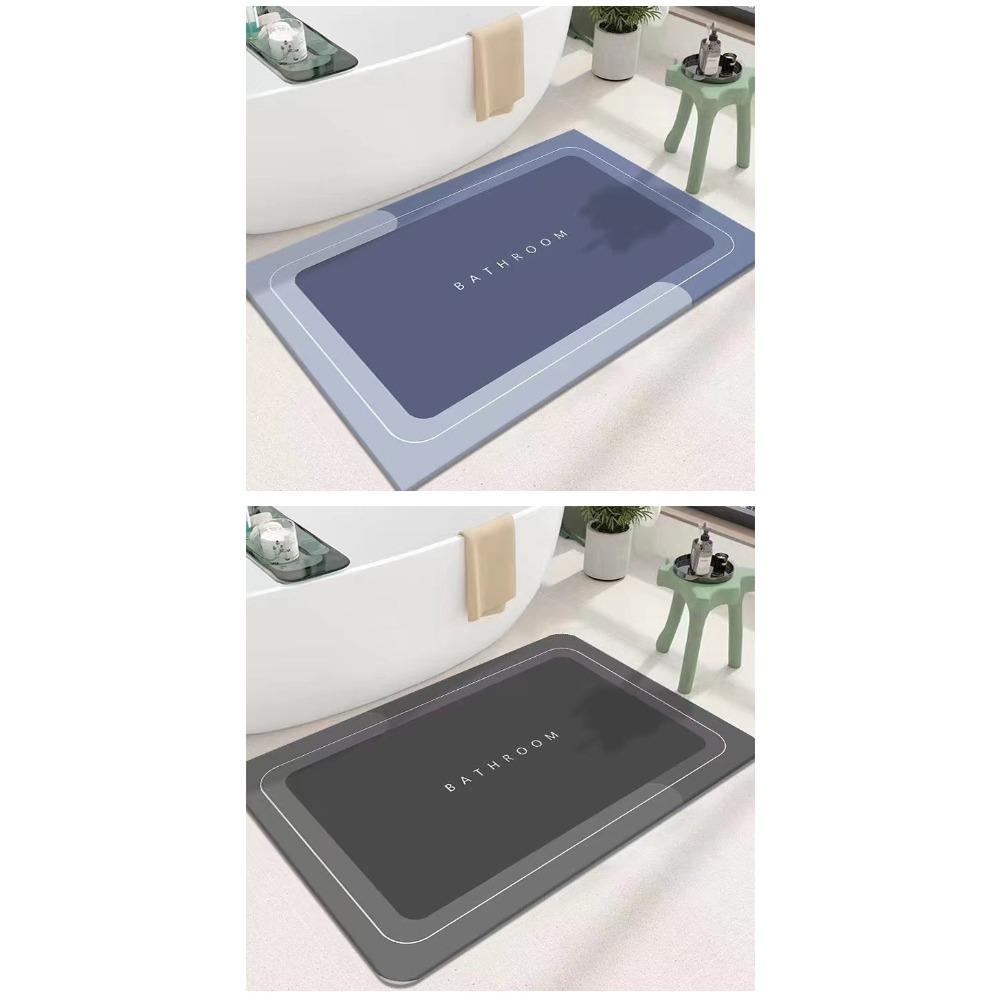 Tappetini assorbenti semplici per il bagno, piedini antiscivolo ad asciugatura rapida, tappetini per il bagno, tappetini antisporco e facili da pulire