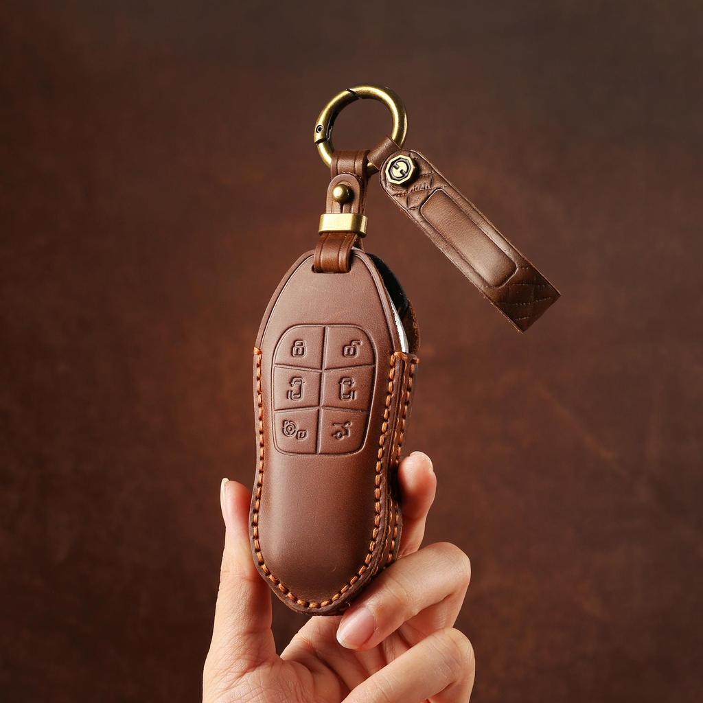 Xiaopeng X9 & P5 2024 Key Cover: Genuine Leather Remote Protector with Personal Touch