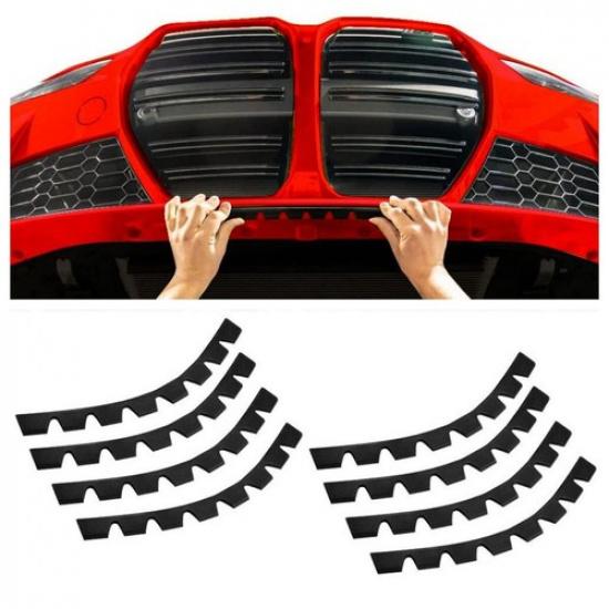 8PCS DIY Car Front Bumper Scrape Guard Kit Chassis Anti-Scratch Protector Plate