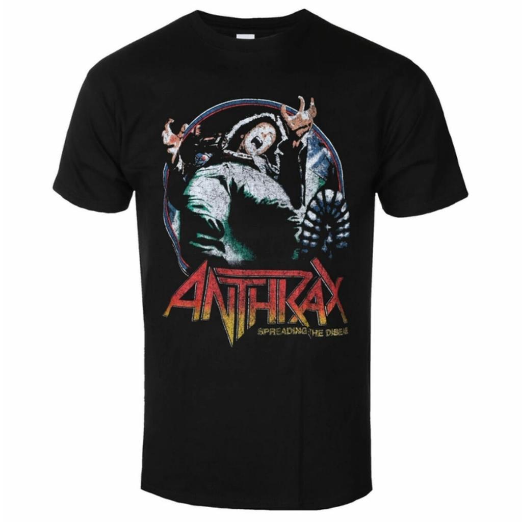Anthrax Dread Eagle Pattern Printed Thrash Metal Band Tshirt In Street Hiphop Style For Unisex And Unisex