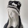 Dziewczęcy Puszysty Gotycki Kapelusz Harajuku Dzianinowy Punkowy Kapelusz Lolita Mała Kość Krzyż Gwiazda Styl Y2K Czapka Beanie