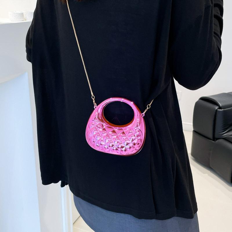High-End Mini Crescent Acrylic Bag - Niche Fashion Lipstick Coin Purse Crossbody