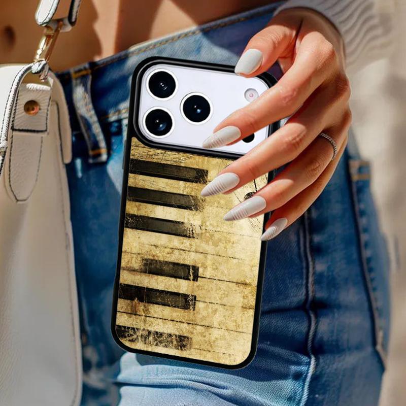 Music Notes soft Phone Case For iPhone 17 Air 14 15 13 12 Max Cover For Apple 16e 11 Pro Max Plus Coque