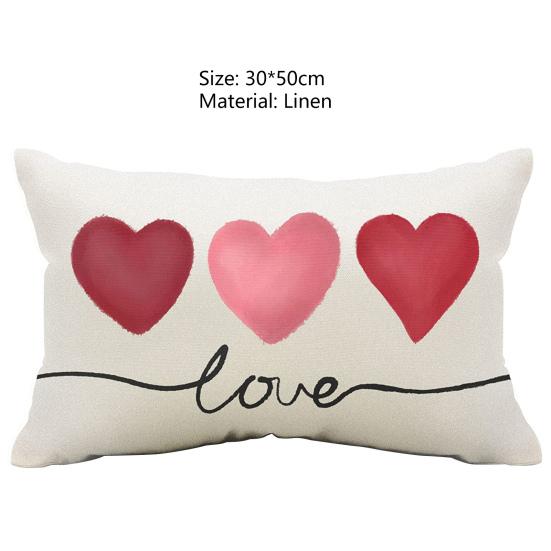 Cushion Case Anti-fading Invisible Pattern Pillow Zipper Reusable Love Sham Furniture Accessories