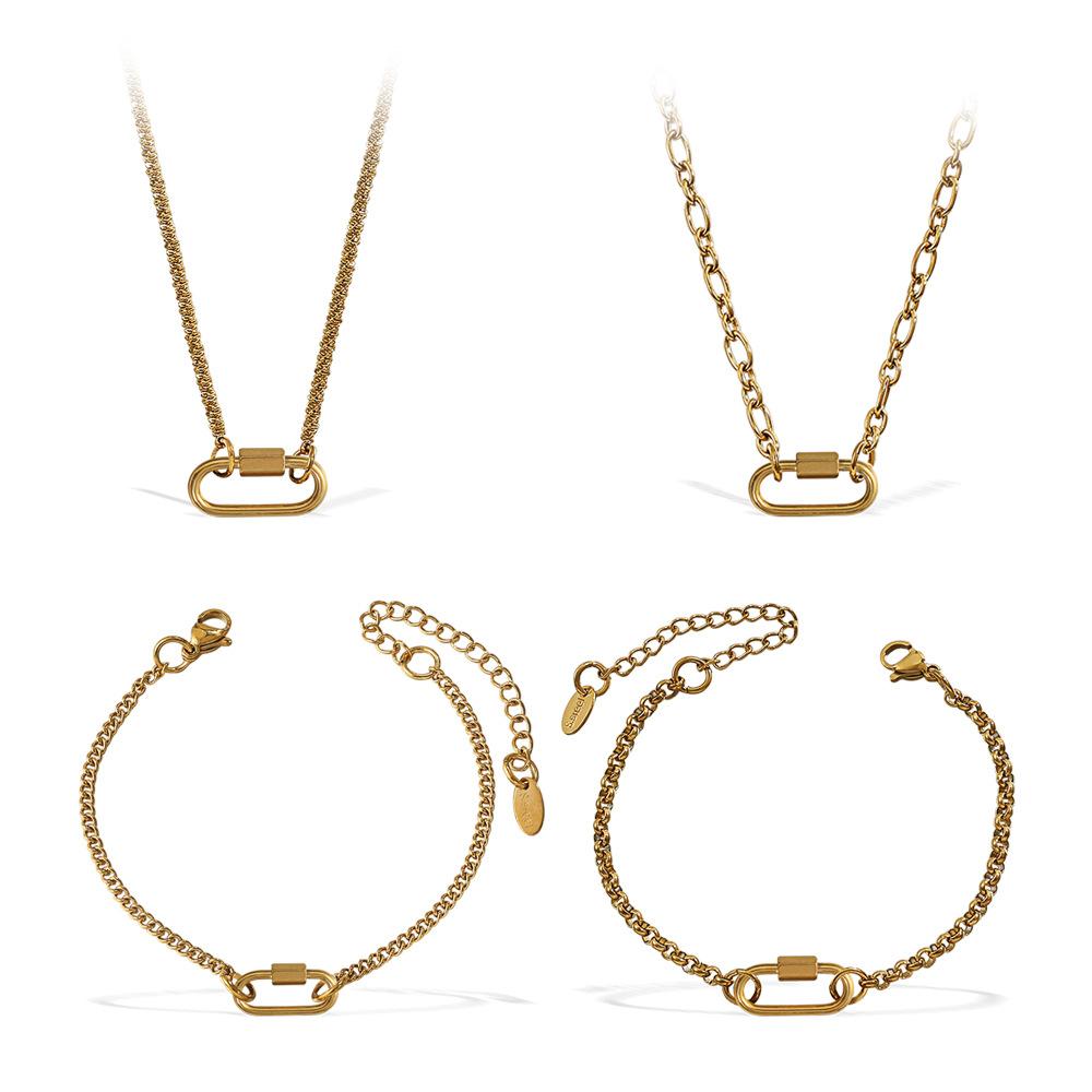 Japan And South Korea Fashion Niche Bracelet Necklace Women'S Personality Design Versatile Jewelry Does Not Fade Popular Trend