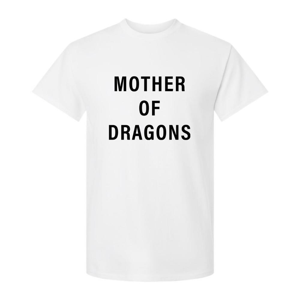 Mother of Dragons Shirt Mother of Dragons Merch T-Shirt Unisex Casual Letter Graphic Print Crew Neck Short Sleeve Tees