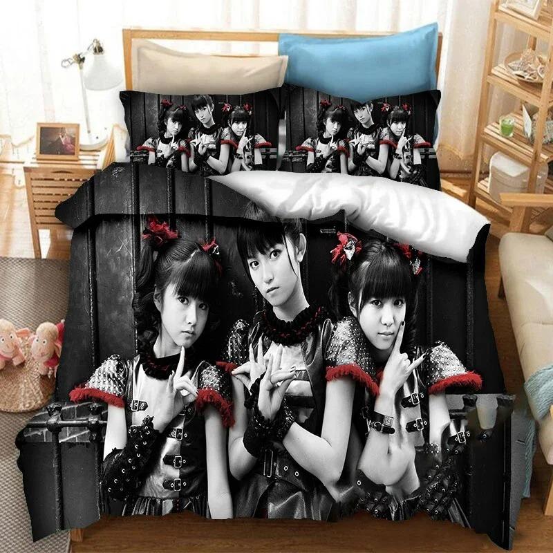 Babymetal Zespół Rockowy Kolekcja Pościeli Poszewka na Kołdrę Kołdra Kolekcja Pościeli Poszewka na Poduszkę Rozmiar Królewski Królowej Bliźniaczy Chłopcy Dziewczynki Dorośli