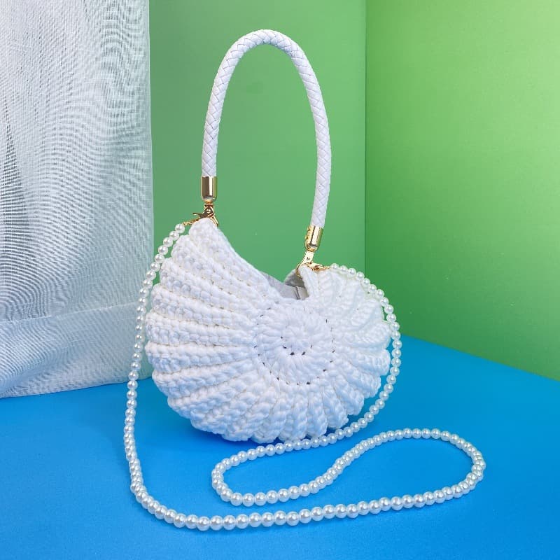 Hand Woven Shell Handbag