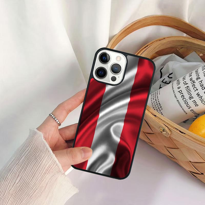 Austria Flag Phone Case For iPhone 17 Air 16e 15 14 11 12 13 Pro  MAX Plus Coque Cover Shell
