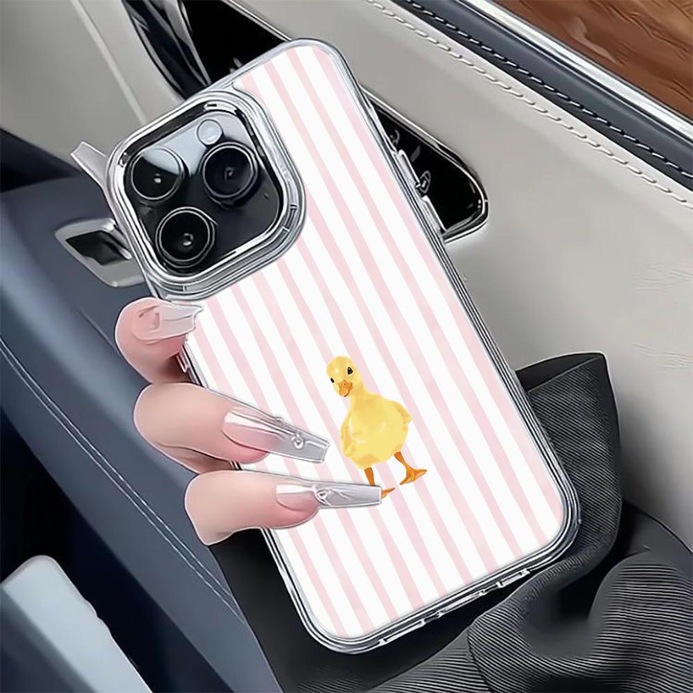 Vertical Duckling Phone Case For Iphone 13 12 11 17 16 15 Pro Max 14 Plus 17Air 17E 16E Coque Phone Cover Lightweight Fundas