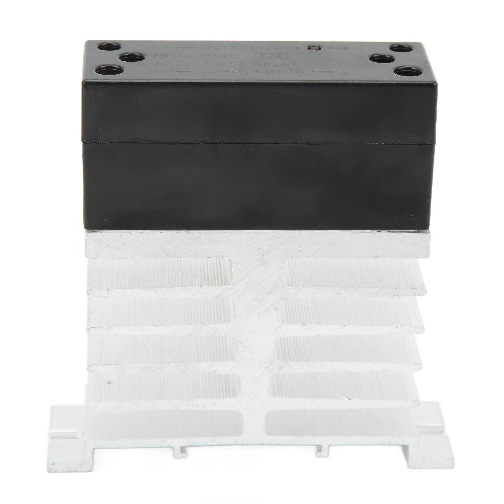 

DC Control DC Relay with Heat Sink Solid State Power Relay Module 3‑32V Input 5‑220V Output