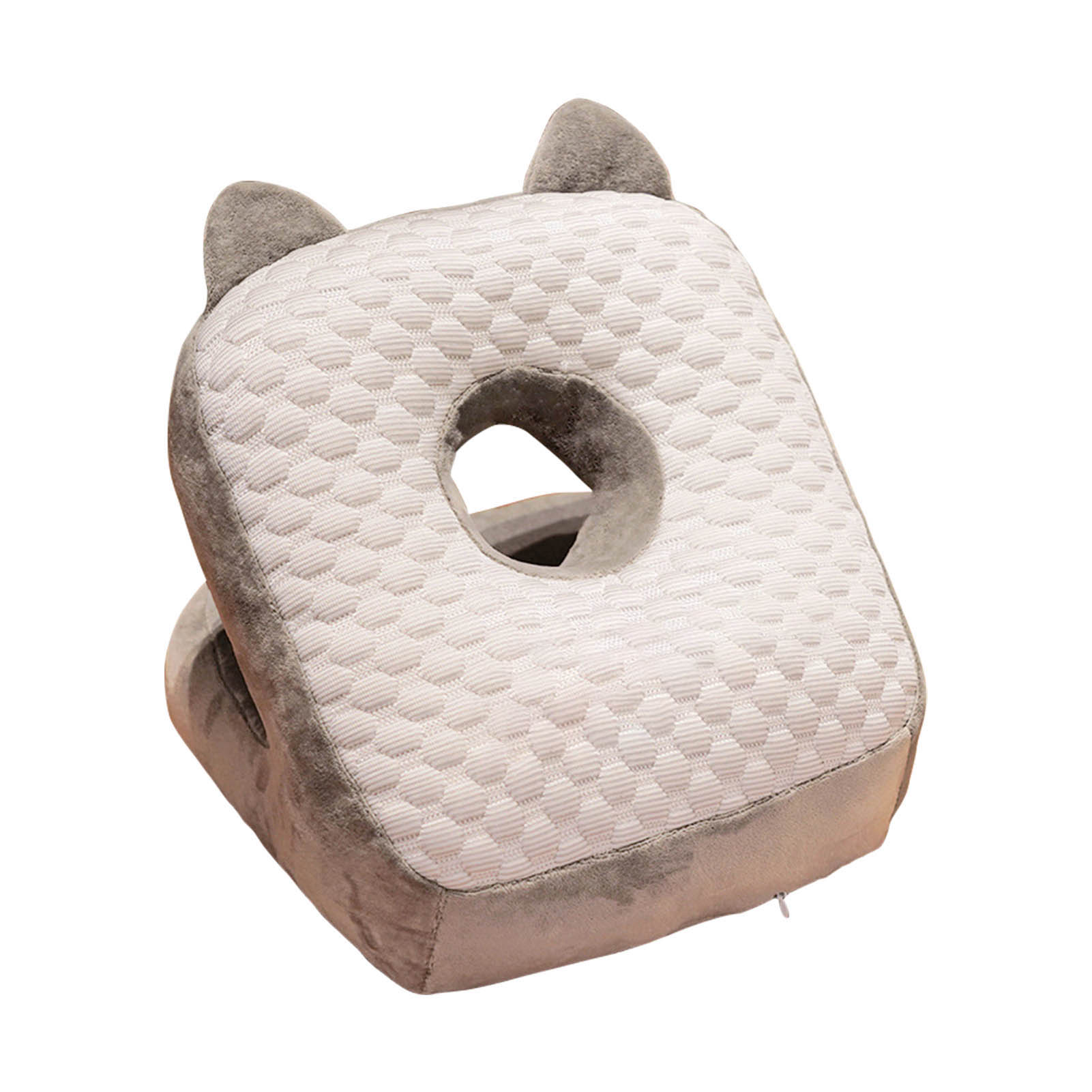 

Подушка для сна, удобная, дышащая, мягкая, легко моющаяся, подушка для сна в библиотеке, офисе H Pale Grey Cat