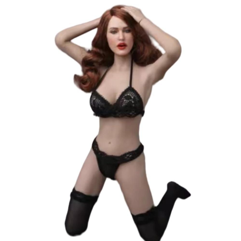 HiPlay GACTOYS 1/6 Scale Female Head for Western Beautiful Woman Movable Action Figure Painted Compatible with TBLeague Body GC017B