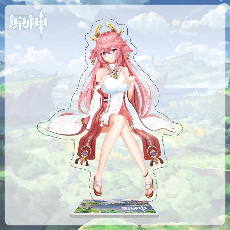 

Акриловая большая стойка высотой 16 см с персонажами из Мондштадта, Ли Юэ и Инадзума из Genshin Impact 16cm