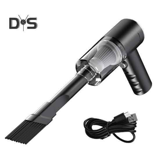 1 Set geräuscharmer Auto-Staubsauger, wiederaufladbar, praktischer energiesparender Auto-Staubsauger