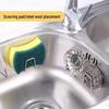 Under-Sink Basin Storage Rack with Punch-Free Wall-Mounted Hooks