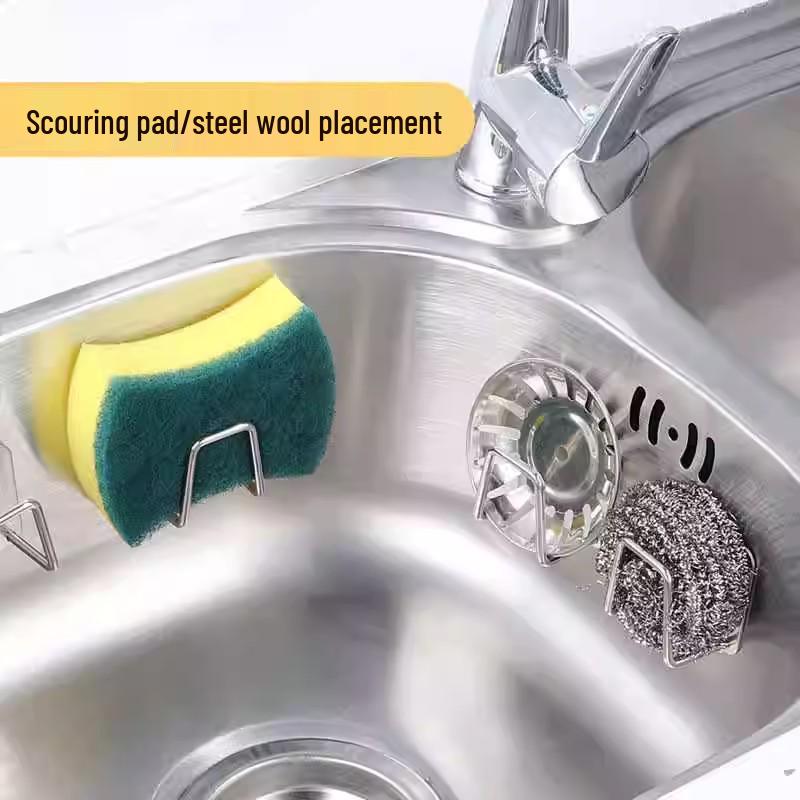 Unterschrank-Waschbecken-Aufbewahrungsregal mit stanzfreien Wandhaken