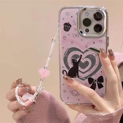 Zhitai Apple iPhone Case: 16 Pro Max iPhone 15/14 Bracelet Mirror 12 Protective Cover