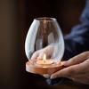 Windproof Candle Shade Cover Candle Shade Cover with Wood Base Home Decorations