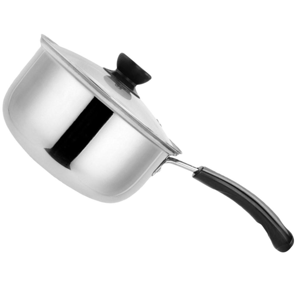 Stainless Steel Soup Pot Milk Pot Heat Resistant Handle Saucepan for Stove Cooking Stew Pasta Kitchen Cookware