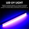 Portable LED UV Black Light Fixtures,DJ Equipment,11.8inch Black UV Light Bar 24 LED Strip Lights Party Club Stage Blacklight Halloween Home Decor