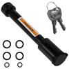 Trailer Hitch Lock 5/8 Inch Carbon Steel Towing Hitch Receiver Lock Anti-Theft Waterproof Hitch Receiver Pin Lock Fits 2"