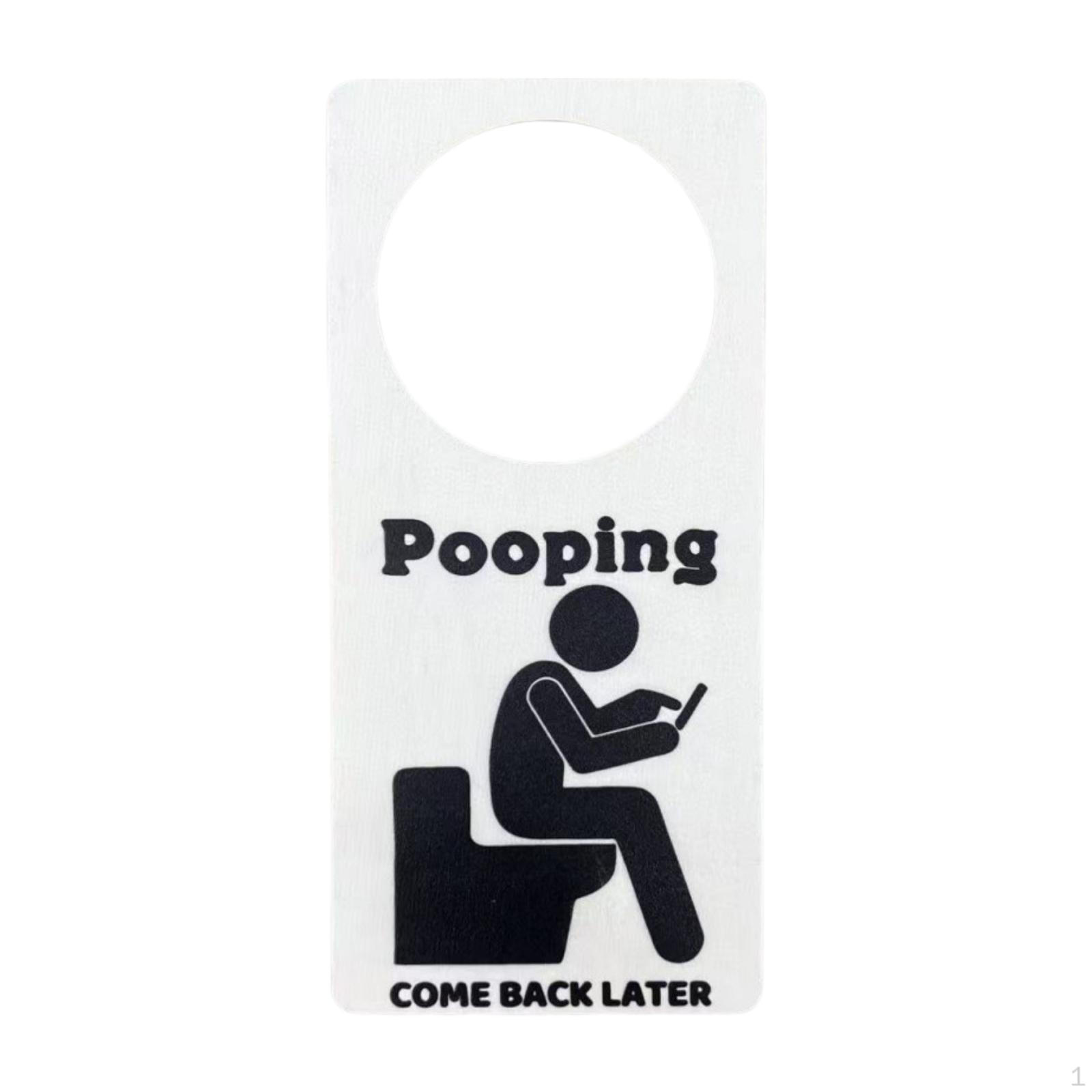 

Occupied By The Bathroom Door, Fun Wood Label Returned Later Signing of Creative Door белый
