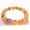 10Mm Retro Natural Honey Milk Cover Citrine Amethyst Bracelet Basic Commuter Bracelet