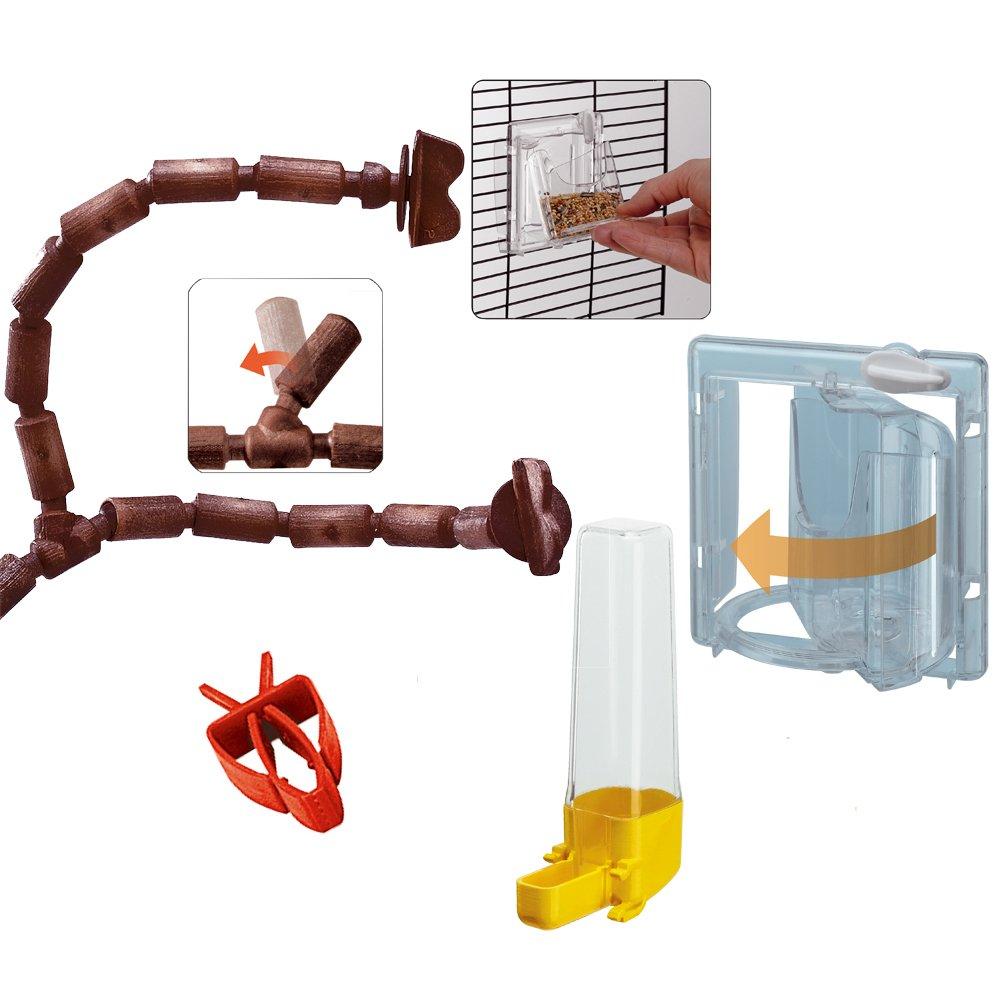 Farplast Bird Cage Giulietta 4 Black for Small Birds