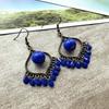 Shuimu's Language, Simple Water Drop Heart Earrings Femininity Small Retro Fashion Versatile Earrings