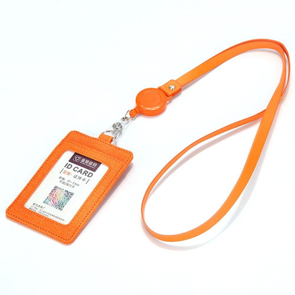 Women Men ID Business Case Bank Credit Card ID Badge Holder Name Badge Holder Work Card Holder PU Leather