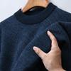 Hengyuanxiang Men's 100% Pure Wool Striped Pullover Sweater