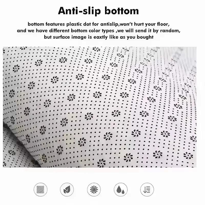 Dark Devil Printed Round Carpet Mechanical Washable Home Decoration Non-slip Large Size Rugs for Bedroom Bedside Soft Floor Mats