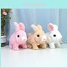 Kid Educational Gift Electronic Rabbit Plush Toy Simulation Bunny Walk Bark Doll