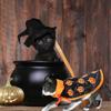 Cat Dog Costume Pumpkin Cloak for Halloween 2Pcs Pet Cosplay Accessory