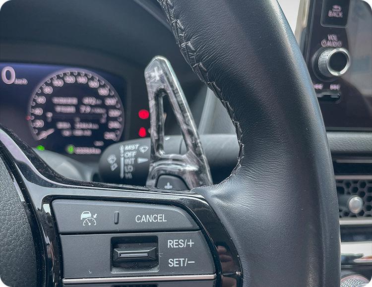 Modificări ale padelelor de schimbare a volanului pentru Honda Civic generația a 11-a - ABS din fibră de carbon