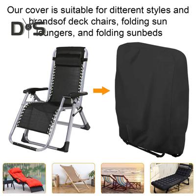 Copertura per sedia pieghevole, custodia antipolvere, antivento, impermeabile, anti-UV, anti-strappo, protezione per mobili da esterno, protezione UV per divano da esterno