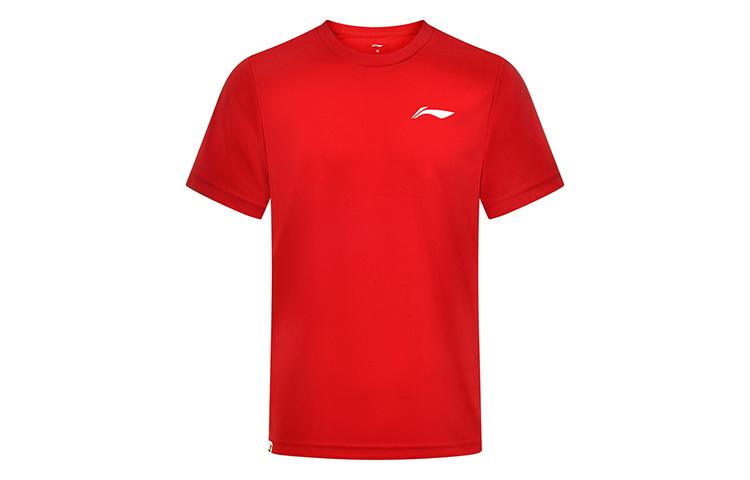 Li Ning Badminton Collection T Shirt Unisex Red AHST347-5 XXL