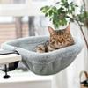 Cama de Gato ao Lado da Mesa Pelúcia Dobrável Cama de Gato com Grampo C Pesado Poleiro para Animal de Estimação na Mesa Rede de Gato para Mesa com Almofada Lavável para Interior