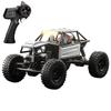 Remote Control Car, 2.4GHz 1:18 Scale 4WD Off Road Rock Crawler Vehicle, Rechargeable Electric Toy with LED Headlights