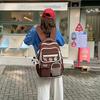 Schoolbag new junior high school student high school student schoolbag large capacity primary school student burden reduction ridge protection high 